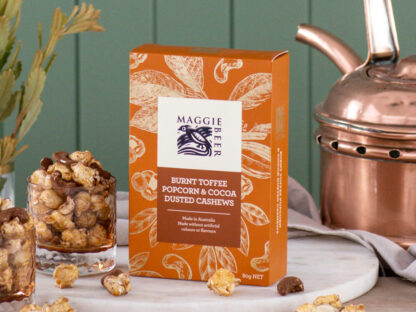 Burnt Toffee Popcorn & Cocoa Dusted Cashews 80g