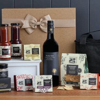 Sumptuous Condiments Hamper with Red Wine