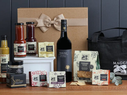 Sumptuous Condiments Hamper with Red Wine